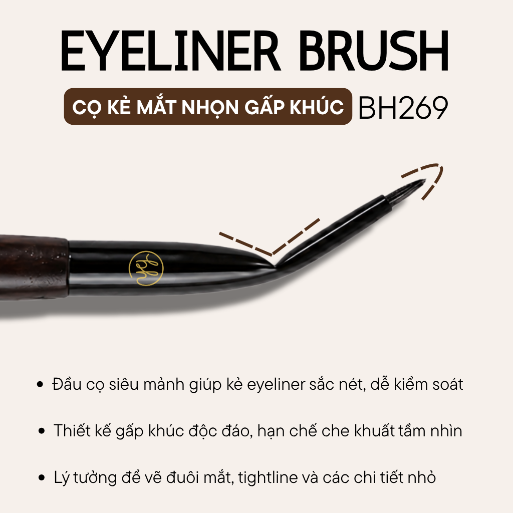 Cọ Kẻ Mắt BH Cosmetics Eyeliner Brush BH269